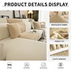 New Winter Thicken Teddy Fleece Sectional Couch Cover,Elastic Sofa Seat Cushion Cover, Non-Slip Customizable Cushion Cover 1pc 6