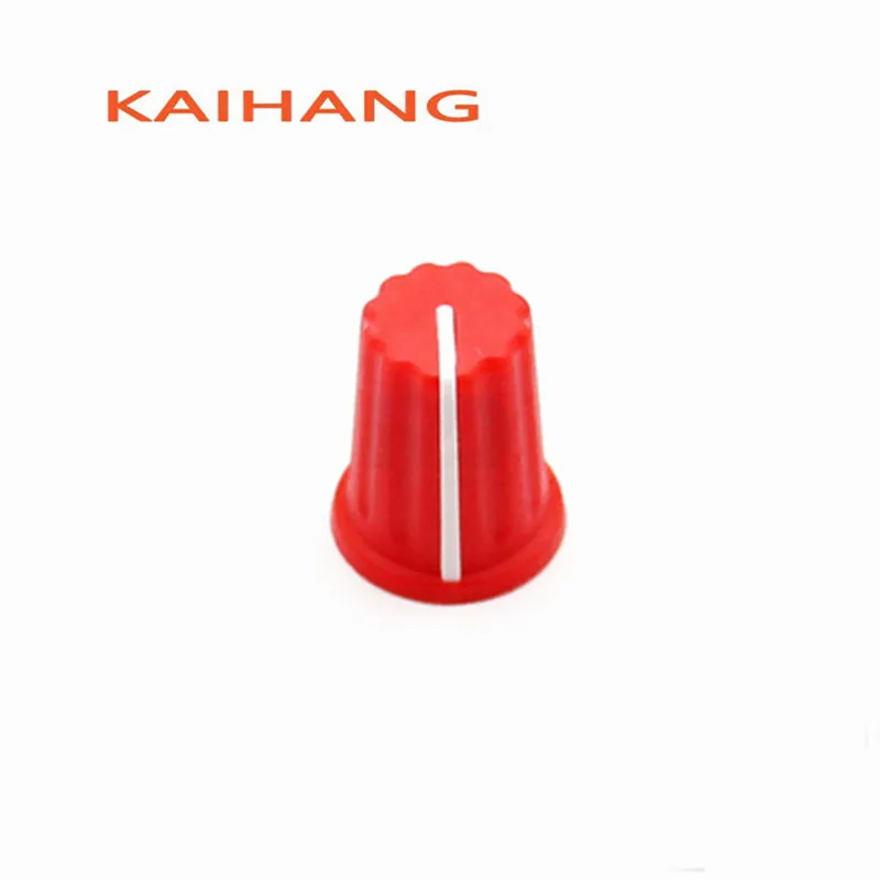 5PCS Color Rubber Half Shaft Knob Diameter 16mm Height 19mm Potentiometer Knob 180 Degree D-Shaped Inner Hole 6mm For Pioneer potentiometer knob cap rubber knob
