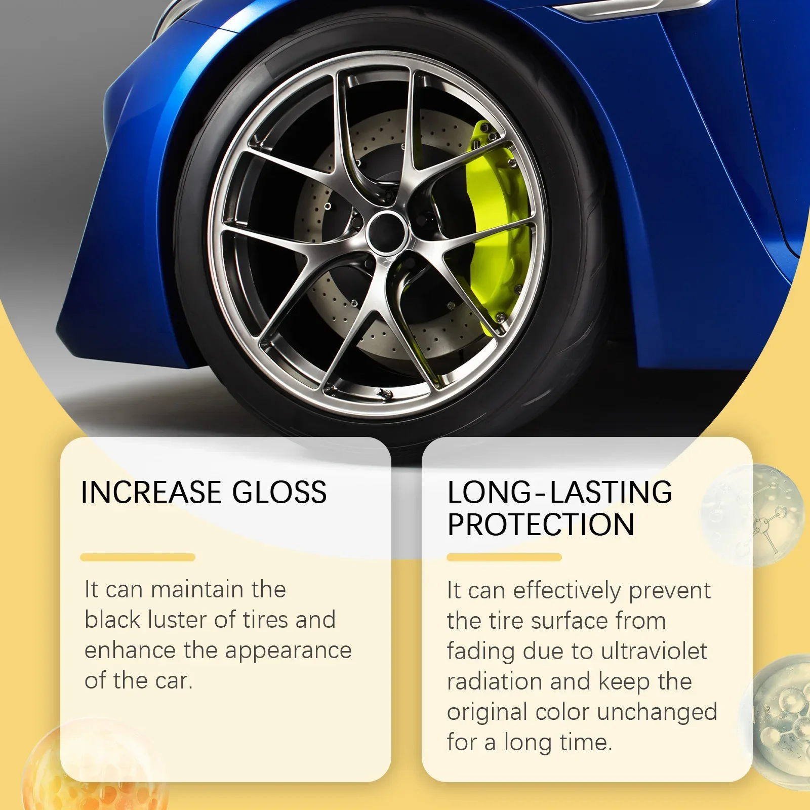100g Tire Coating Paste Creative Car Tire Retreading Cleaning Cream Shiny Paste Maintenance Brightener Car Polishing Agent