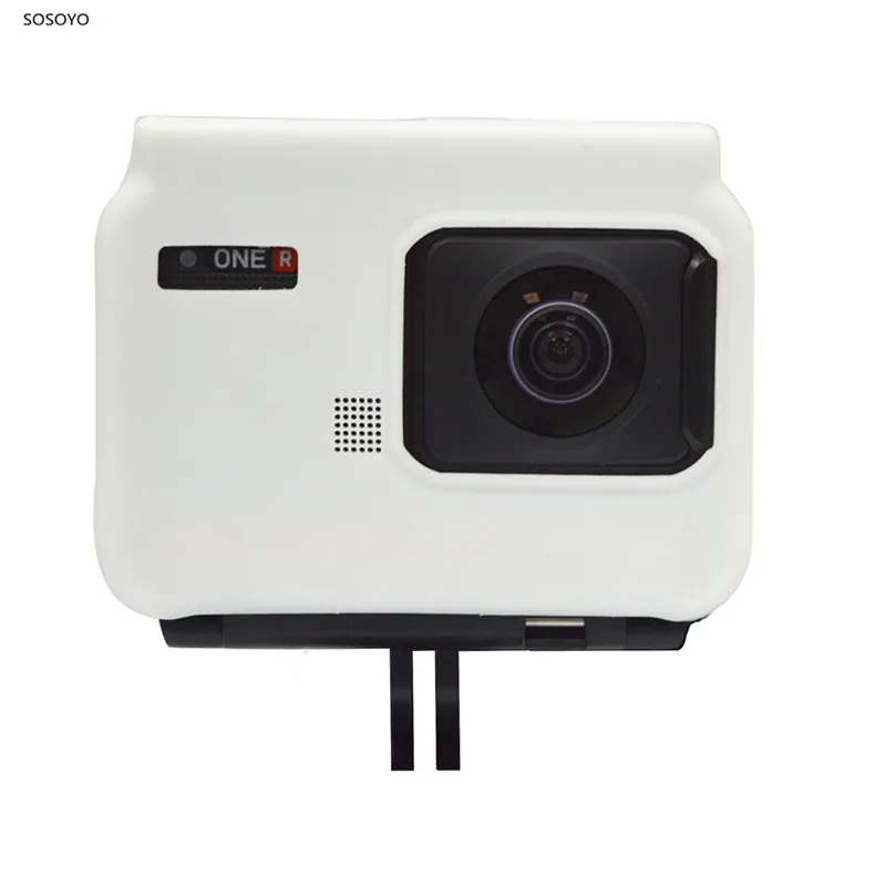 Silicone Case Frame Protective Shell Anti-Fall Case Black White Silicone Housing For Insta360 One R 4K Camera Accessories