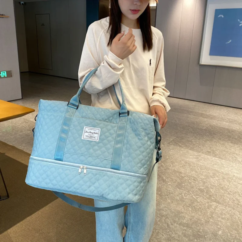 

Folding Travel Bag Waterproof Travel Expandable Large Capacity Multi-function Business Trip Bag Dry Wet Separation Fitness Bag