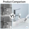 1080° Degree Faucet Extender Adapter Robotic Arm Tap Extension 2 Mode Aerator Sprayer Head Bubbler for Kitchen Tap Accessories 3