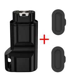Compact Charging Kit with Dust Covers and Adapter (Black)