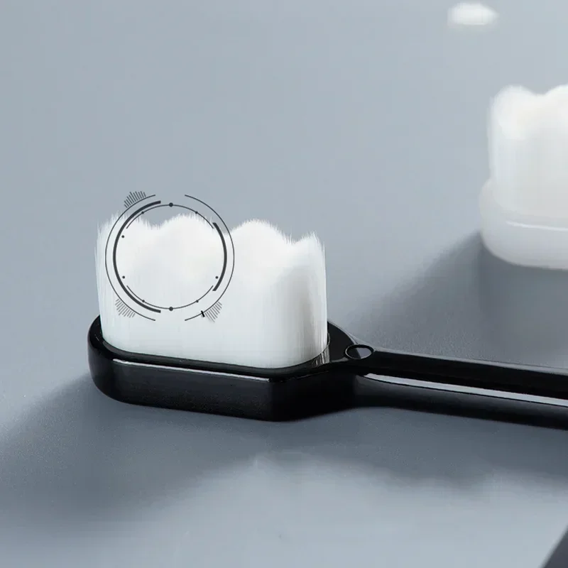 5PC 초극세 부드러운 칫솔 백만 나노 강모 성인 칫솔 치아 깊은 청소 휴대용 여행 치과 구강 관리 브러시