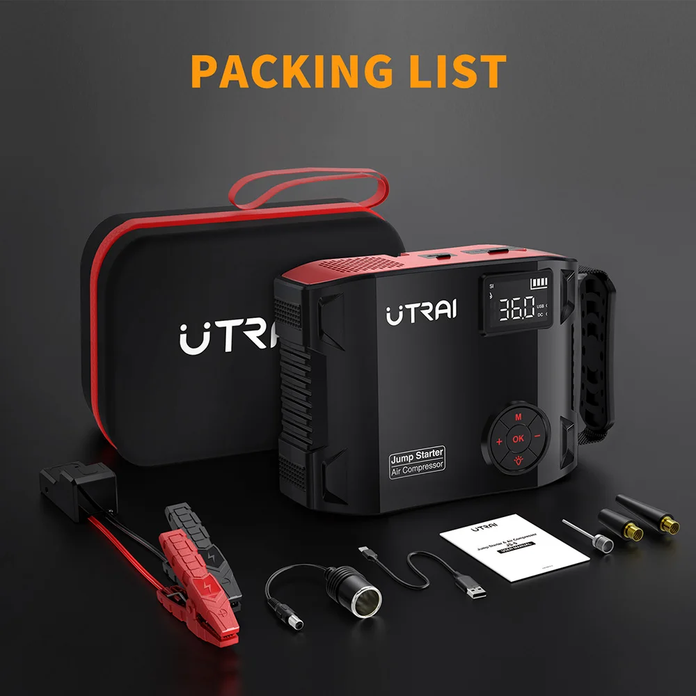 UTRAI Jstar 5 Portable Jump Starter with Air Compressor Battery