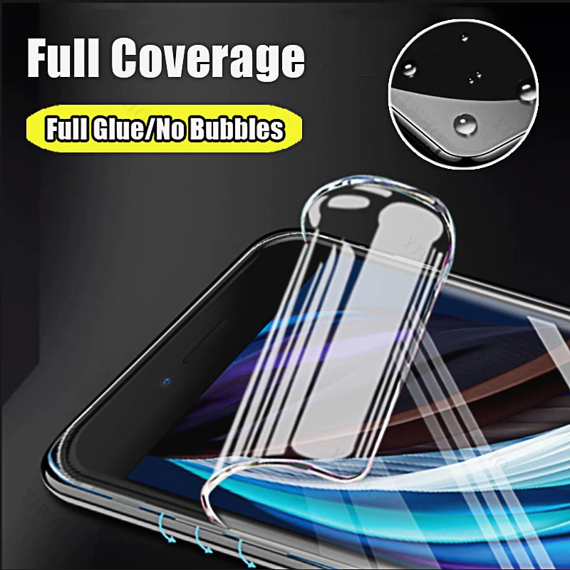 Full Glue Hydrogel Screen Protector Film - 4-Pack