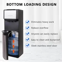 LUCKYERMORE Bottom Loading Water Cooler Dispenser for 5 Gallon Bottles, 3 Temperature Spouts, Child Safety Lock, Ideal for Home 2