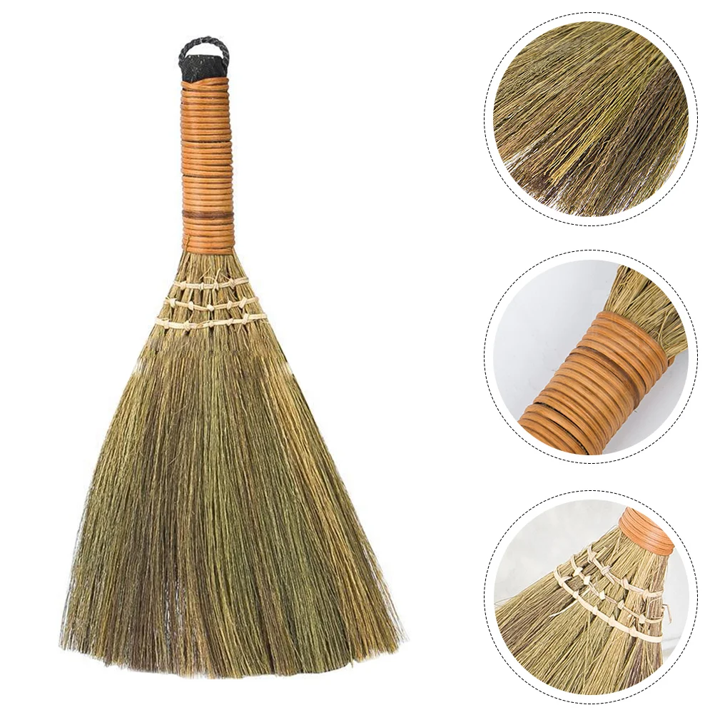 

Heavy- Duty Upright Broom Wooden Handle Natural Broom Heavy Duty Broom Corn Bristles Outdoor Dust Cleaning supplies