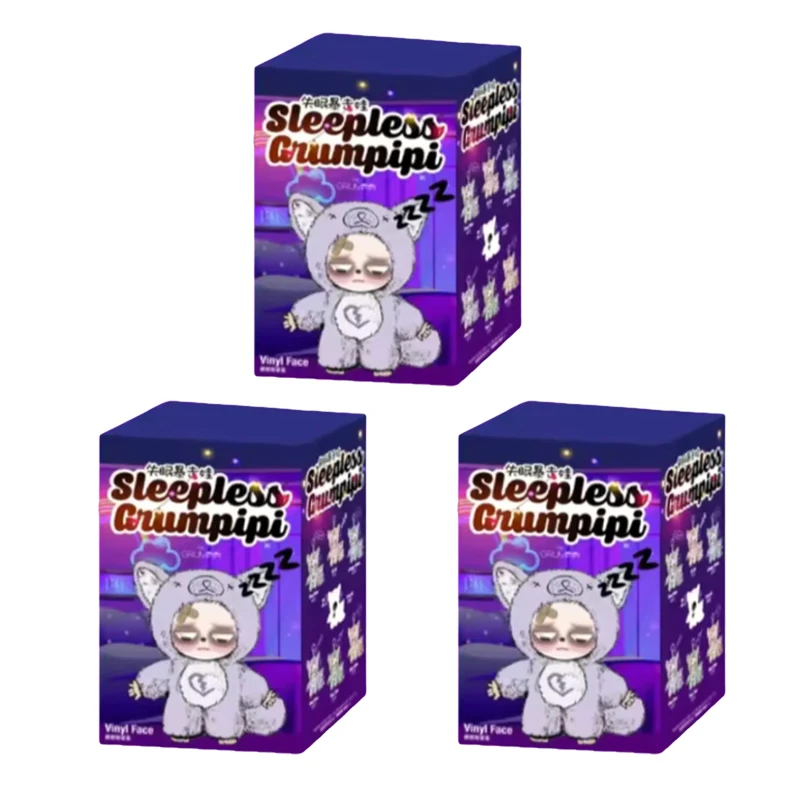 Sleepless Grumpipi 2体セット New Sleepless Grumpipi Series Blind Box Vinyl Cute Doll Action