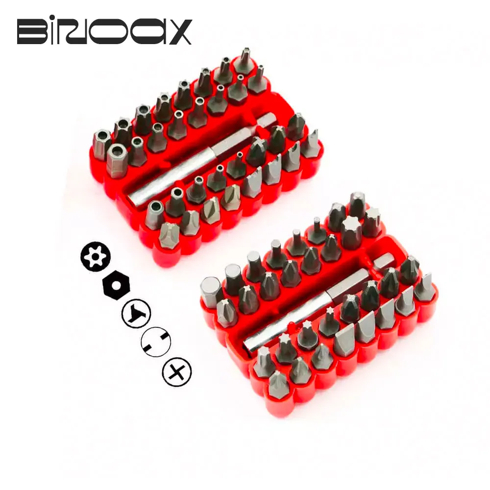 Binoax Security Tamper Proof Bit Set 33pc Torq Torx Hex Star Spanner Tri Wing Screwdriv Magnetic Holder