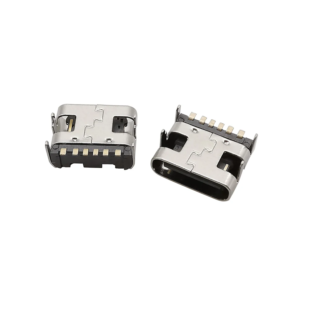 10Pcs Typ C USB Jack Buchse 2Pin 6Pin 16Pin SMT SMD Buchse PCB Löten USB-C Handy Lade port – Detail 4