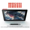 BOSTO 16HD 15.6 Inch IPS Graphics Drawing Tablet 1920*1080 Monitor 16K Pressure Level w/ Rechargeable Stylus Pen/ 20pcs Pen Nips 3