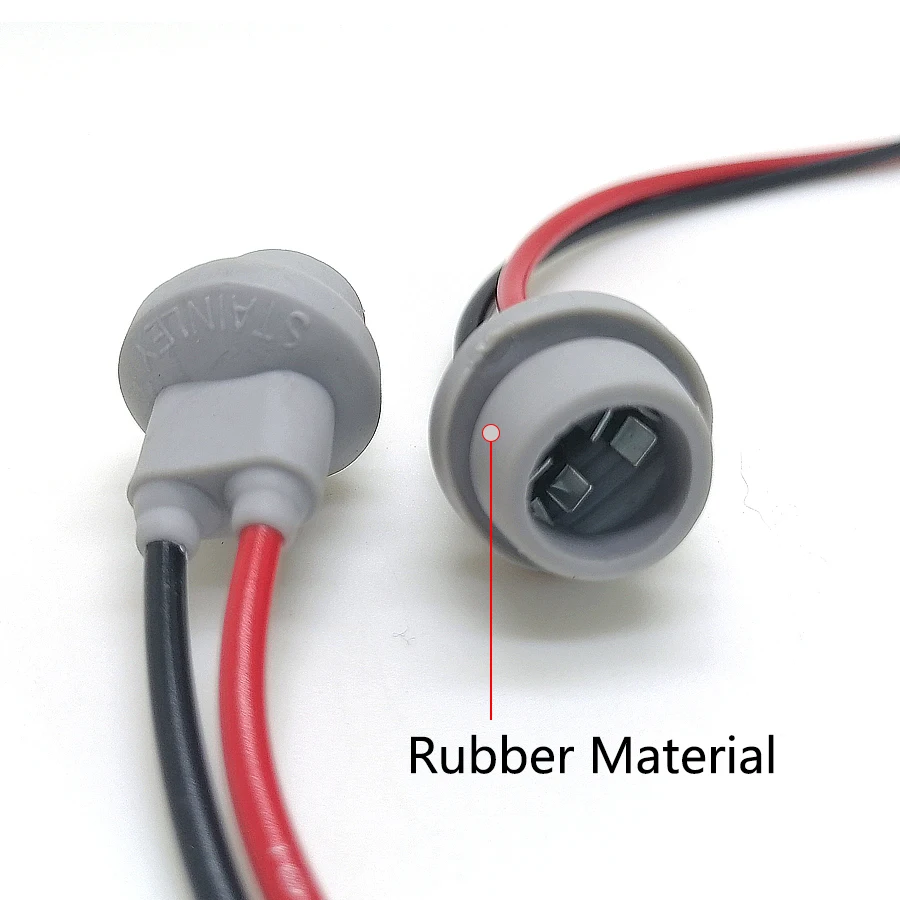 Rubber T10 W5W Lamp Base Adapter Cable 4Pcs For Car Truck Clearance Side Marker Parking Lights Bulb Holder