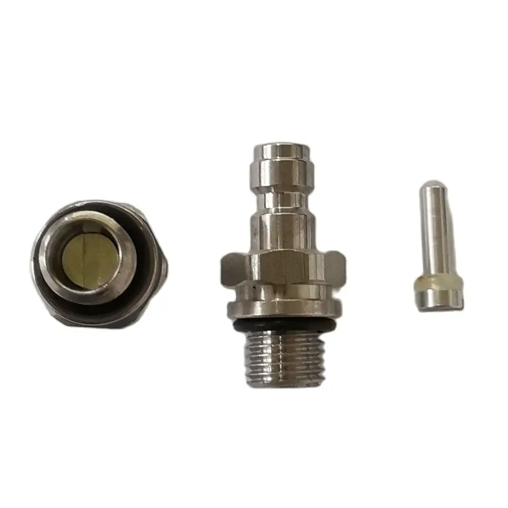 8mm Quick Plug Adapter 3/8-24UNF Thread Stainless Steel One Way Foster Filling Nipple quick connect fittings