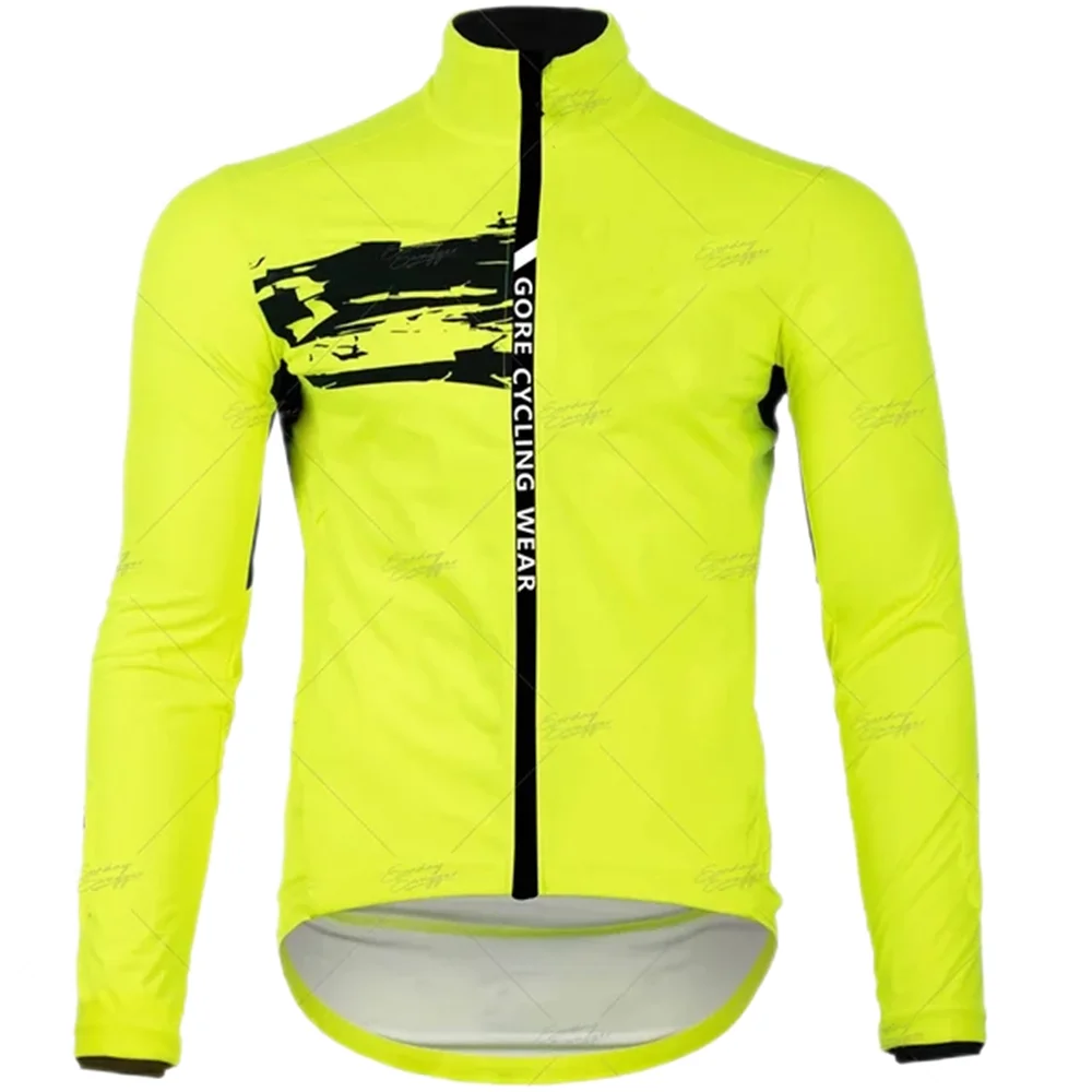 

GORE Cycling Wear Men's Cycling Windbreaker Long Sleeve Windproof Jacket Road Mountain Bike Jersey Lightweight Bicycle Clothing