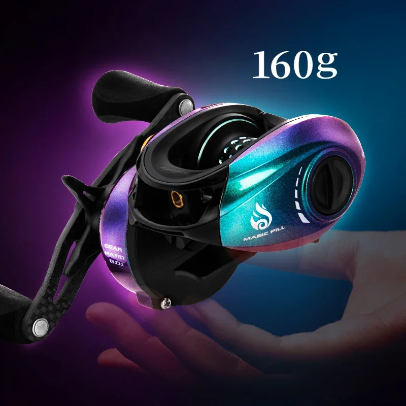 

HISTAR MAGIC PILL 160g Ultralight 11BB 8.0:1 High Ratio Magnetic Brake System Baitcasting Fishing Reel