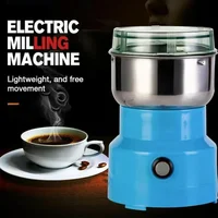 Portable Electric Coffee Grinder Stainless Steel Coffee Bean Grind Machine High Power Kitchen Portable Salt Pepper Spice Grinder 1