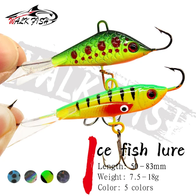 WALK FISH Winter Ice Jig 7.5g 9g 10.5g 18g Fishing Lure Fake Lure