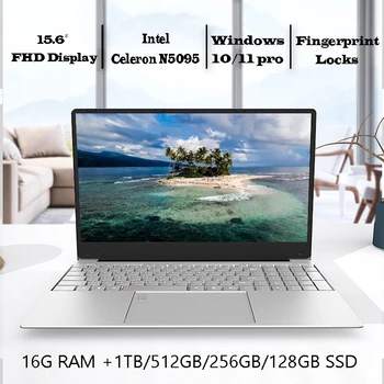 Laptop Windows 11 10 Pro Intel 16g Ram 128g 256g 512g 1t Ssd Fingerprint Locks Pc