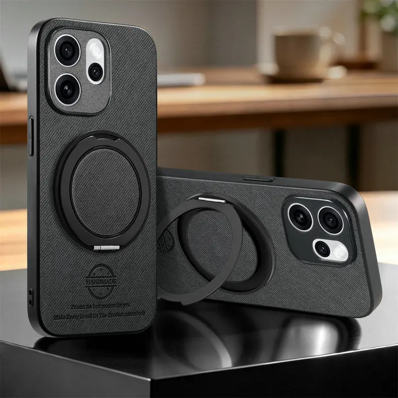Premium Magnetic Ring Stand Luxury Case Cover