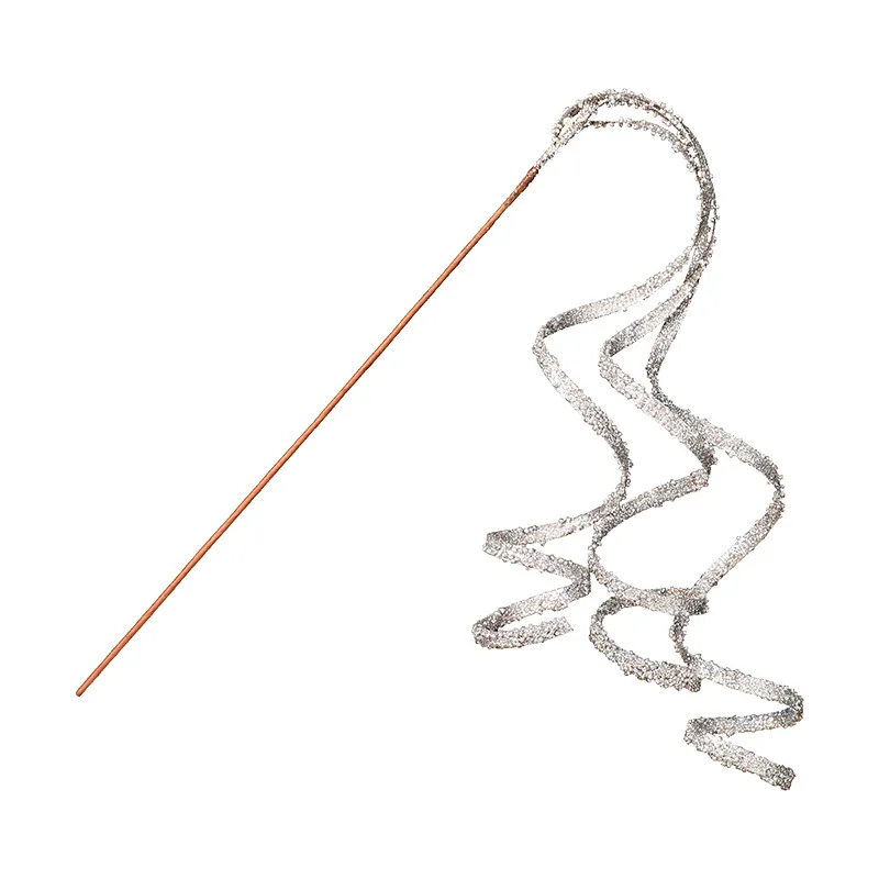 60cm /85cm Artificial Christmas Glitter Branches Handmade Sequins Simulated Christmas Branches Elegant DIY Christmas Decor