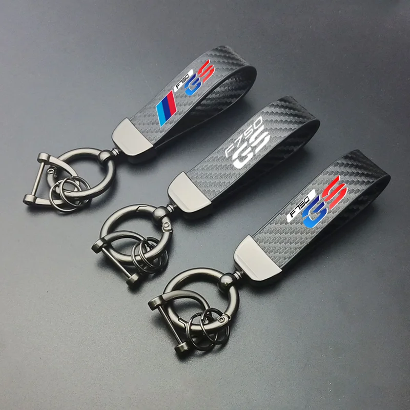 PremiumCarbonFiberMetalKeychainForBMWF750GSF750GS750