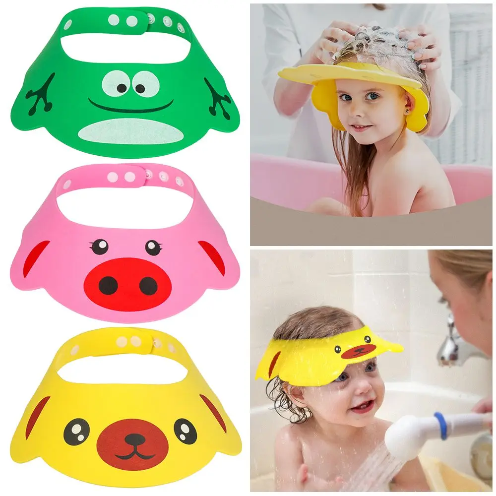 EVA Baby Shower Hat Shampoo Cap for Kids Eye Protection