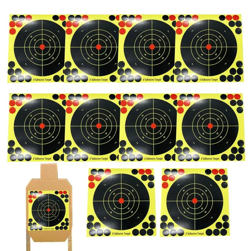 Paper Targets Reflective Adhesive Target Stickers Yellow Impact Targets