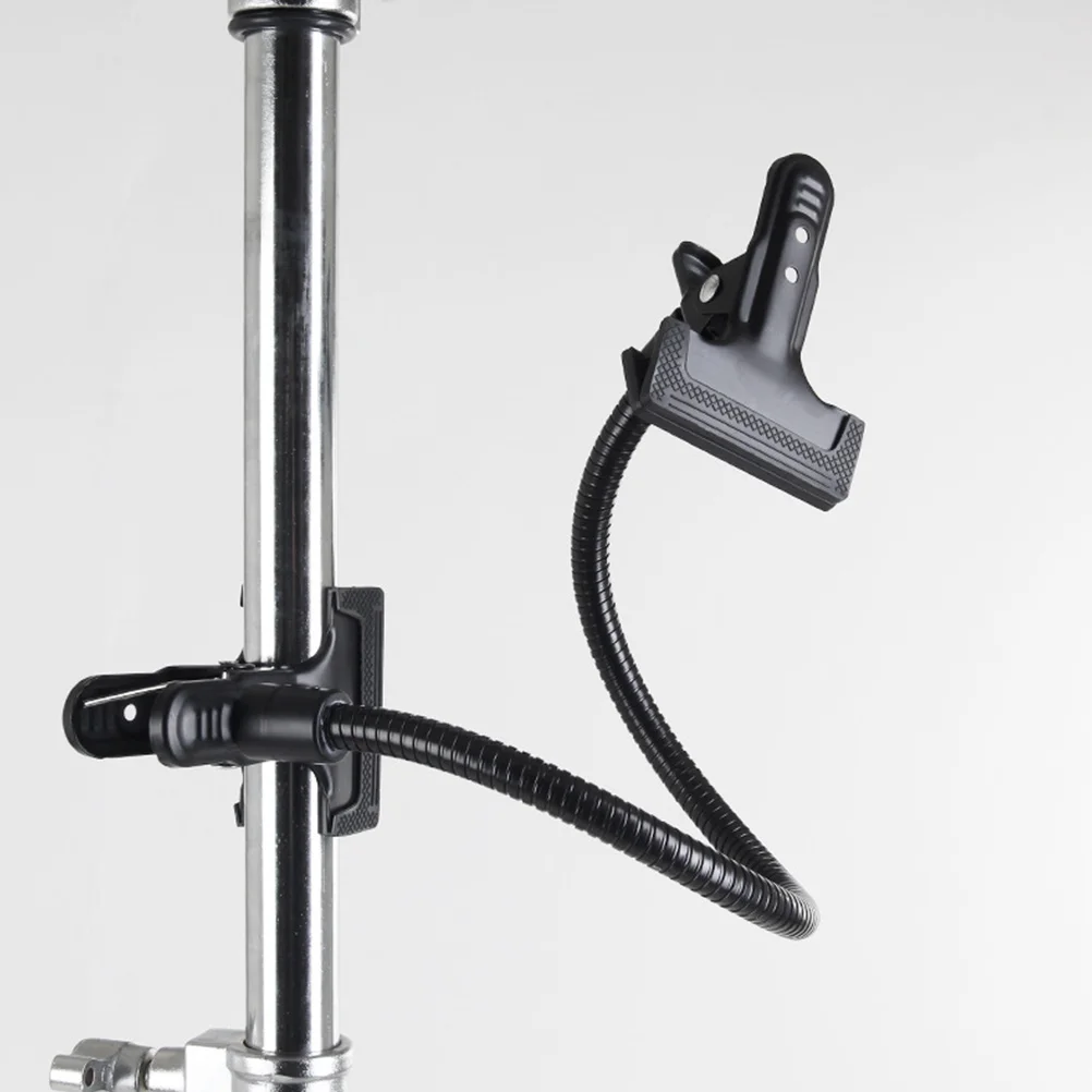 Photo Folder Clamp with Gooseneck Long Arms Clip Studio Background Metal Lighting Accessories Paper Holder