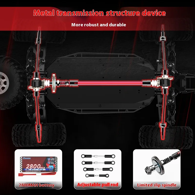 Relalo Am-D12rc 1:12 90km/H Remote Control Car Desert Card Remote Control Car Four-Wheel Drive Off-Road Remote Control Car Toy 5
