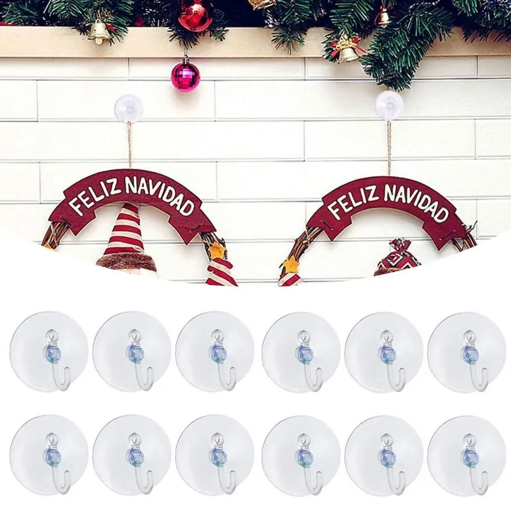 

10pcs Transparent Wall Hooks Strong Self Adhesive Door Racks Home Holder Hooks Hook Load Storage Heavy Suction Cup I9G9