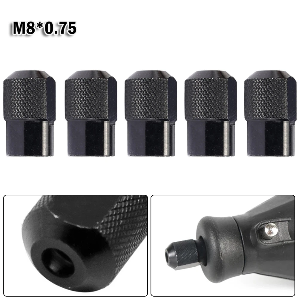 

5Pcs Zinc Alloy Chuck Nuts M8X0.75mm Mini Drill Chuck Electric Grinder Replacement Parts Power Rotary Tool Accessories