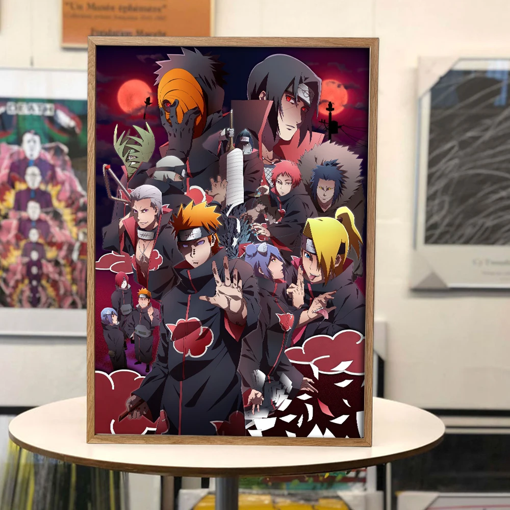 Quadro decorativo Emoldurado Pain Akatsuki Desenho Anime Arte