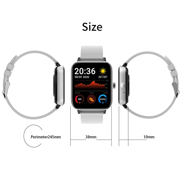 Montre connectée de Sport pour femmes, bracelet avec appels Bluetooth – Image 6