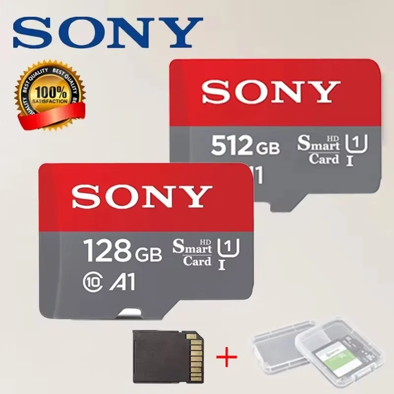 Original Sony Micro SD Card Memory TF/SD Card 128GB 256GB 512GB 1TB Suitable for Camera/Phone Drone Security Monitoring MicroPC memory card micro sd card flash card flash memory card
