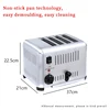 Commercial 4 slice stainless steel bread toaster Commercial breakfast toaster Electromechanical 4 slice bread toaster 2