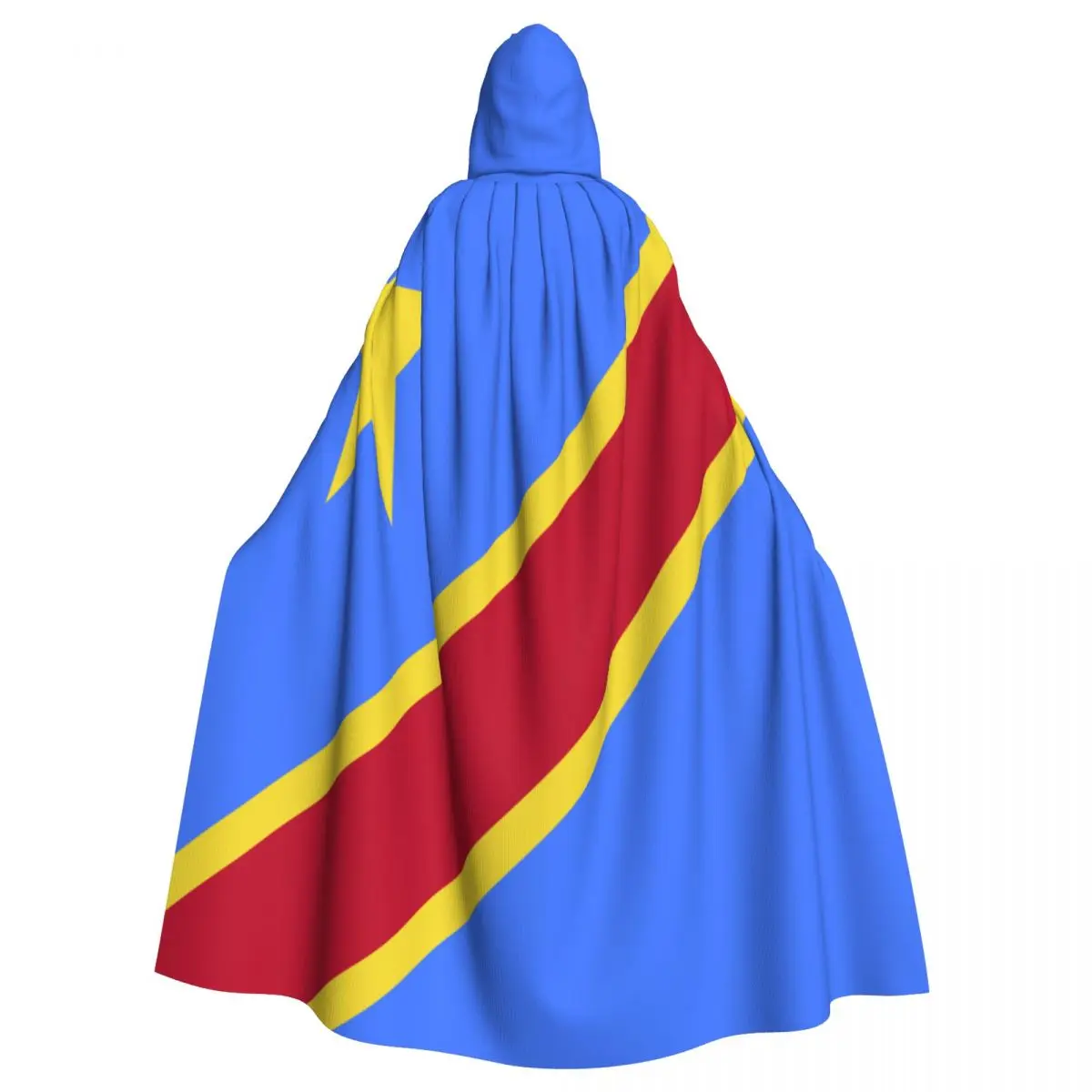 

Democratic Republic Of The Congo Flag Adult Cloak Cape Hooded Medieval Costume Witch Wicca Elf Purim Carnival Party