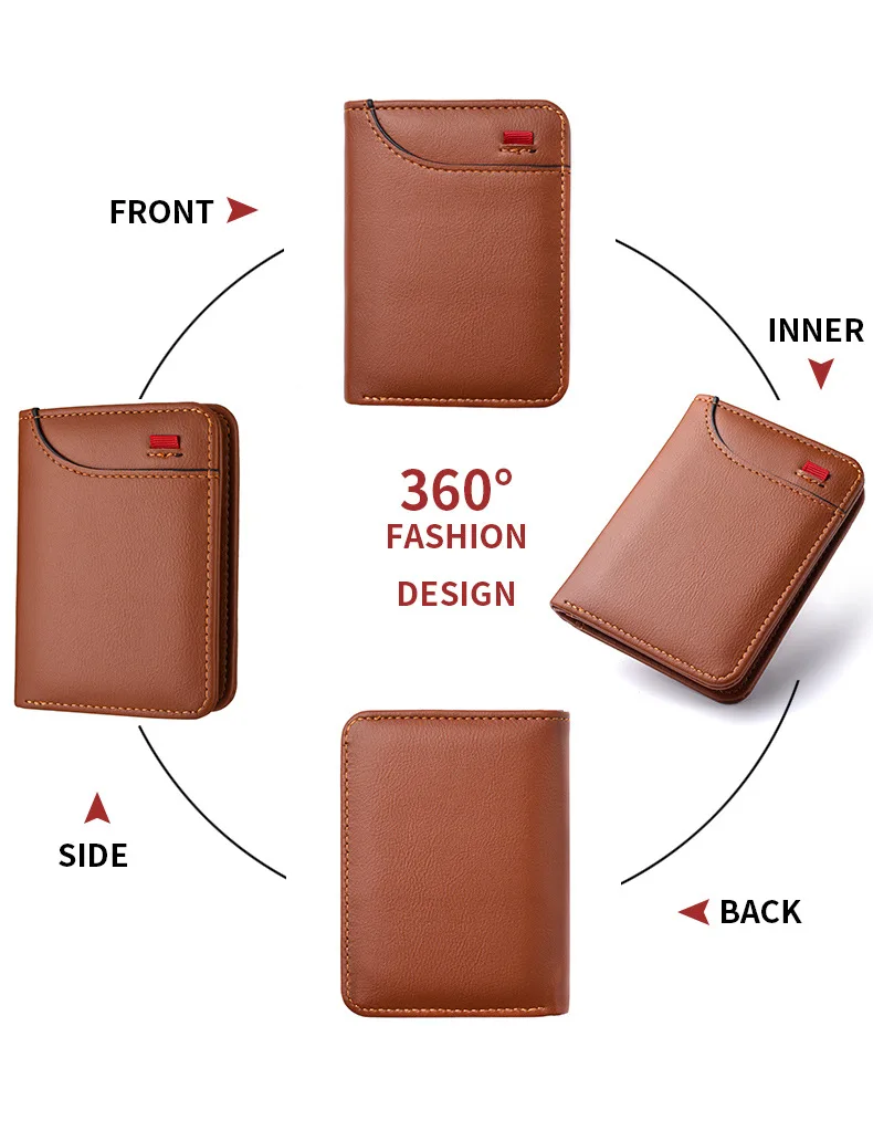Personalisierte Herren-Geldbörse, individuell gravierte Namenstext-Geldbörsen für Herren, PU-Leder, Bifold, einzigartiges personalisiertes Geschenk zum Geburtstag/Jahrestag – Detail 3