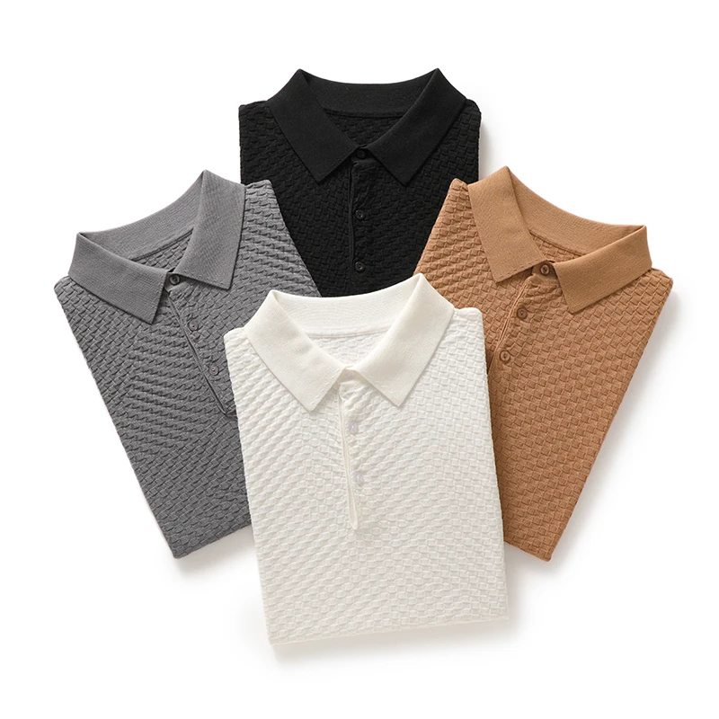 Мужская футболка-поло из ледяного шелка