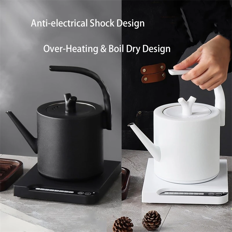 1.0L Smart Electric Kettle with 7 Temperature Control, Teapot, 304 Stainless Steel Water Boiler, Ultra Boiling Hot Water Kettle 5