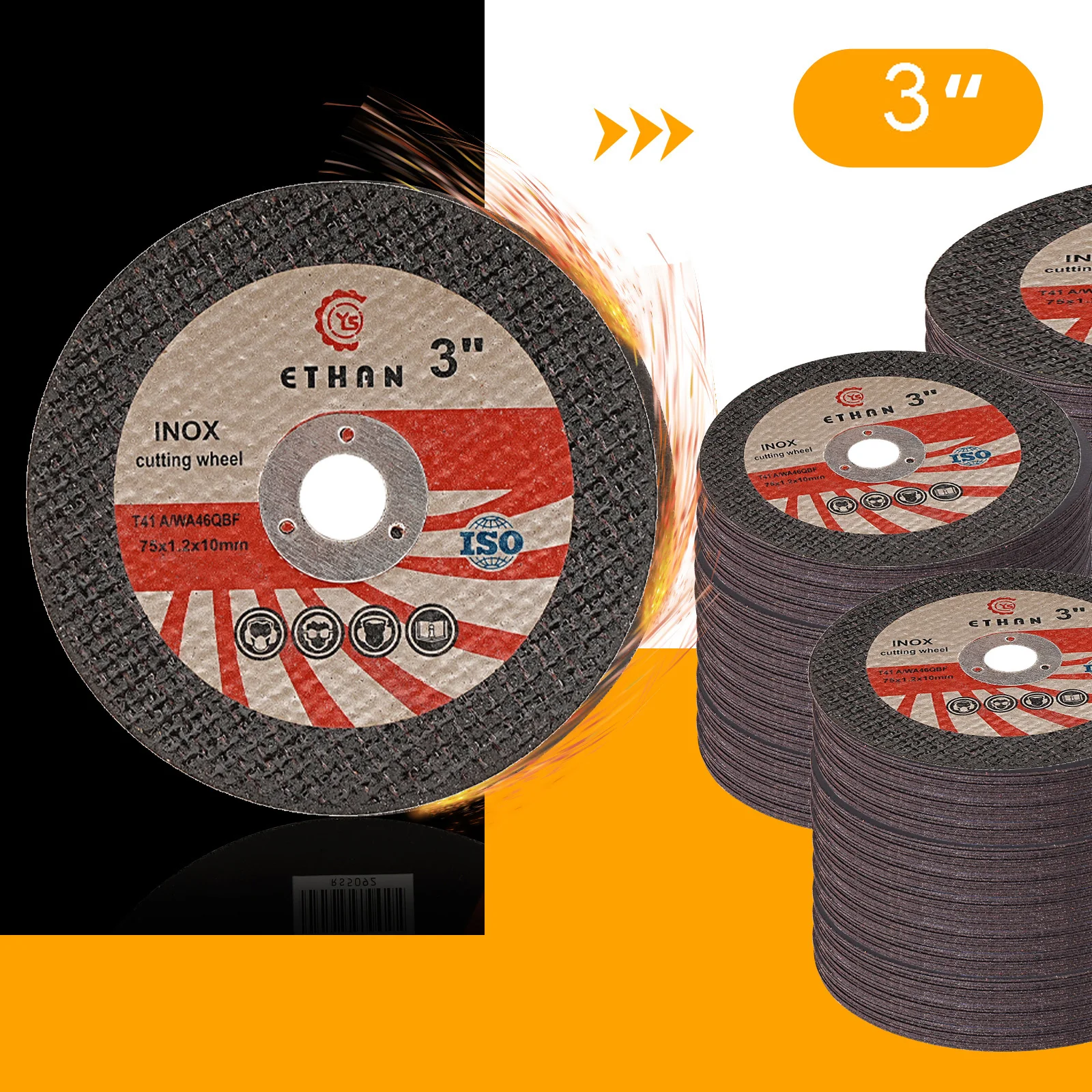 1-50pcs 75mm Cutting Disc Resin Cutting Wheel 75x10x1mm Mini Saw Blade Metal Wood Iron PVC Angle Grinder cutting disc,cutting blade,saw blade