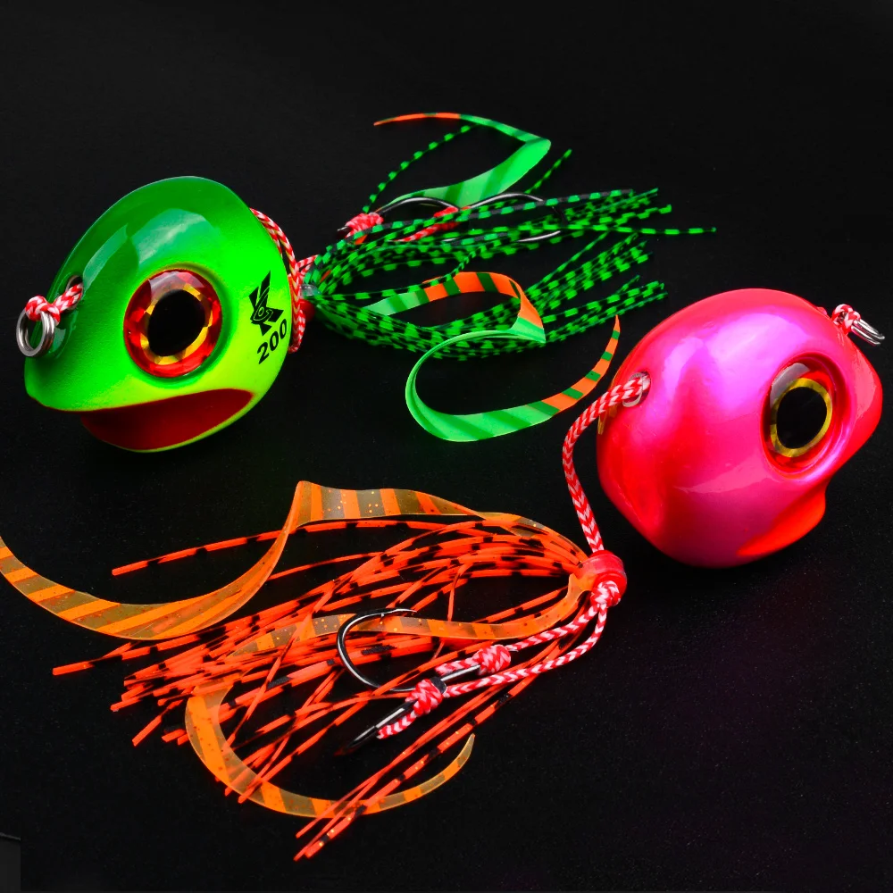 Katyusha 60G-200G Jig Salzwasser-Angelköder Bass Wobbler Crankbait Pesca Künstlicher Köder Angelzubehör Jig-Köder mit Röcken – Detail 2