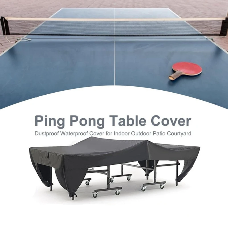 Waterproof Ping Pong Table Cover Tennis Cover Protect Outdoor Indoor Anti-UV Dustproof Ping Pong Table