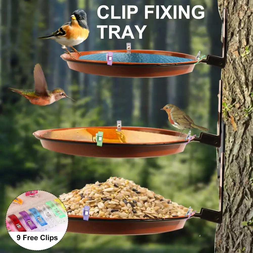 2-In-1 Hanging Bird Bath Hummingbird Feeder Large Capacity Hanging Bird Feeder Tray Outdoor