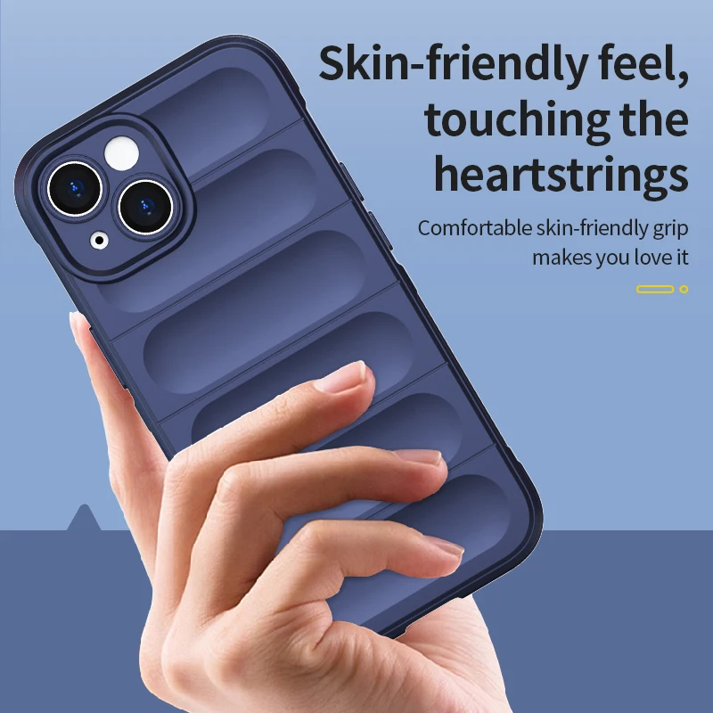 Soft Silicone Shockproof Armor Matte Phone Case with Rubber Bumper Back Cover