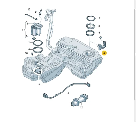 Left Upper Fuel Gauge Sensor For Audi A6 C7 A7 Sportback 2011-4G0919673C 4G0 919 673 C fuel gauge sensor