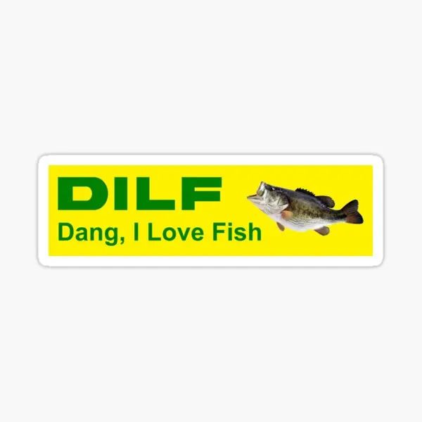 

Dilf Dang I Love Fish Milf Man I Love F 5 шт. наклеек для печати бутылок для воды в гостиной