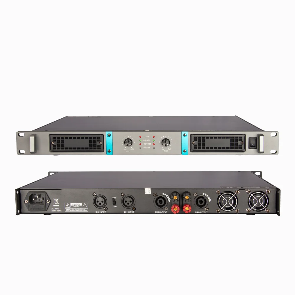 SenMicre PT-450 Professional Ring Cow 파워 앰프 1U 2x450W 8OHM 라인 어레이 스피커 앰프 2x675W 4OHM DJ 서브우퍼 프리앰프 홈 카라오케 프리앰프 시스템