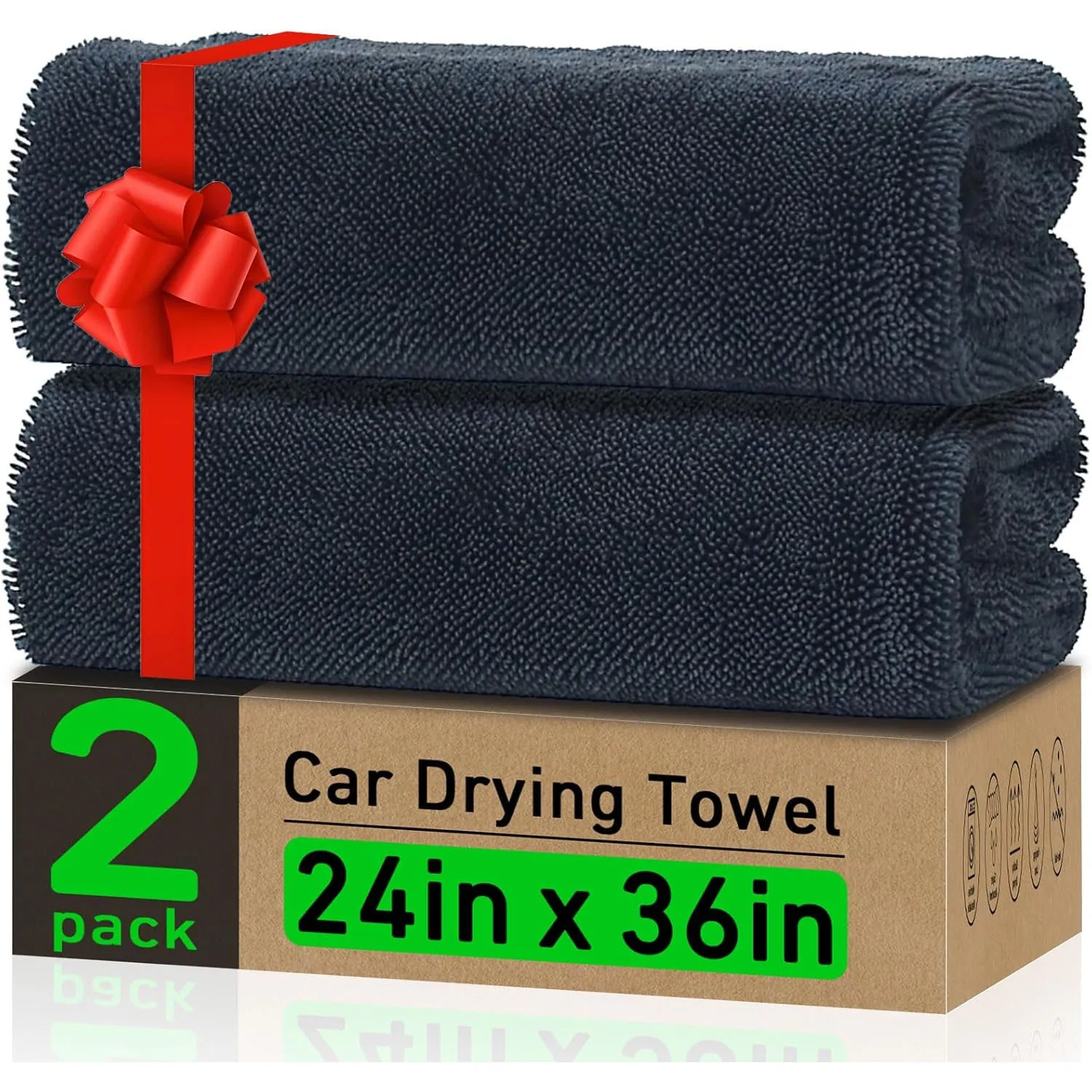 Car Detailing Towel, White Cotton Terry, 14 x 17-In., 12-Pk. main image 0