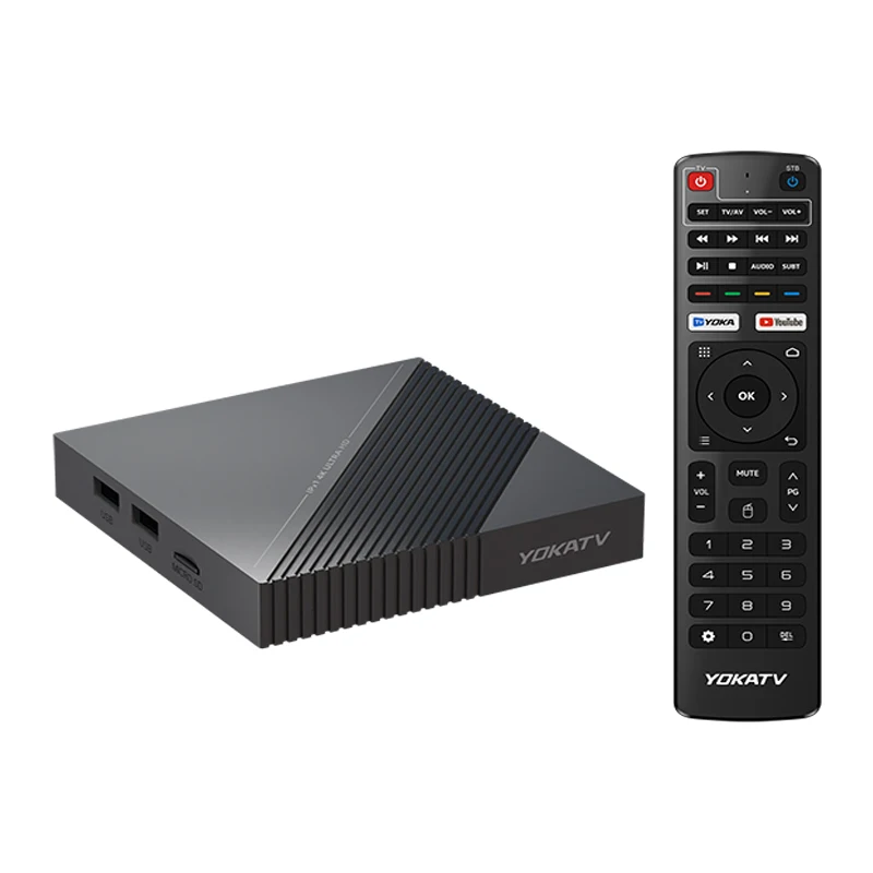 

YOKATV IPX1 Amlogic S905Y4 2GB 16GB Android TV Box 2.4/5G Dual WIFI BT5.1 Android 11 ATV Smart Set Top Box OTA Update